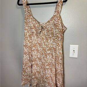 love, Fire Tan and White Mini Dress